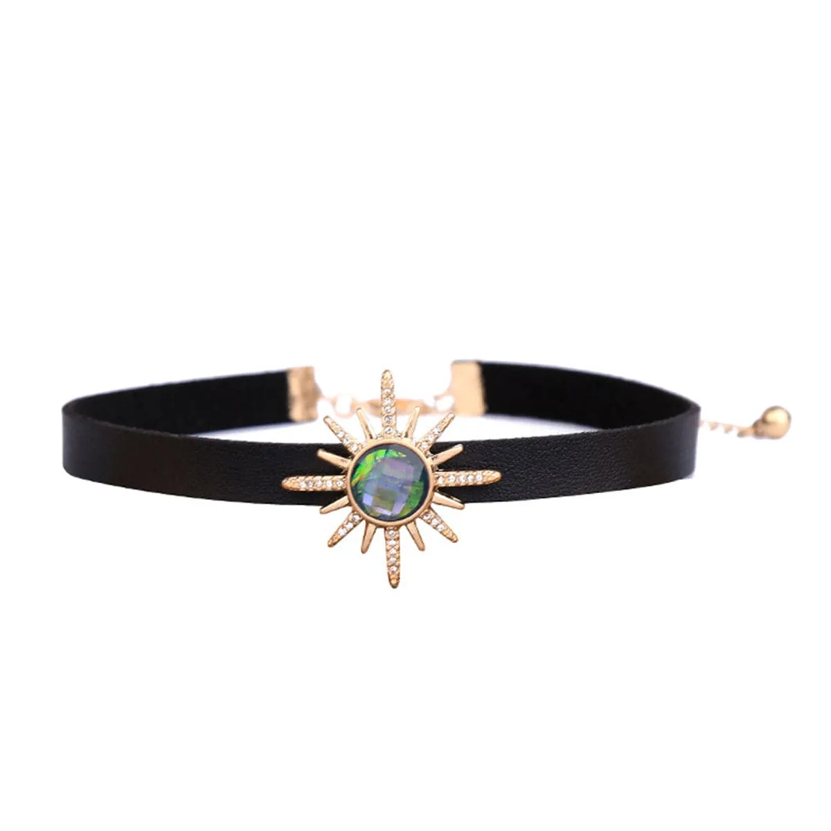 Crystal & Cubic Zirconia Sun Choker