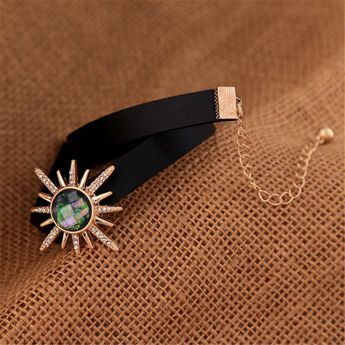 Crystal & Cubic Zirconia Sun Choker