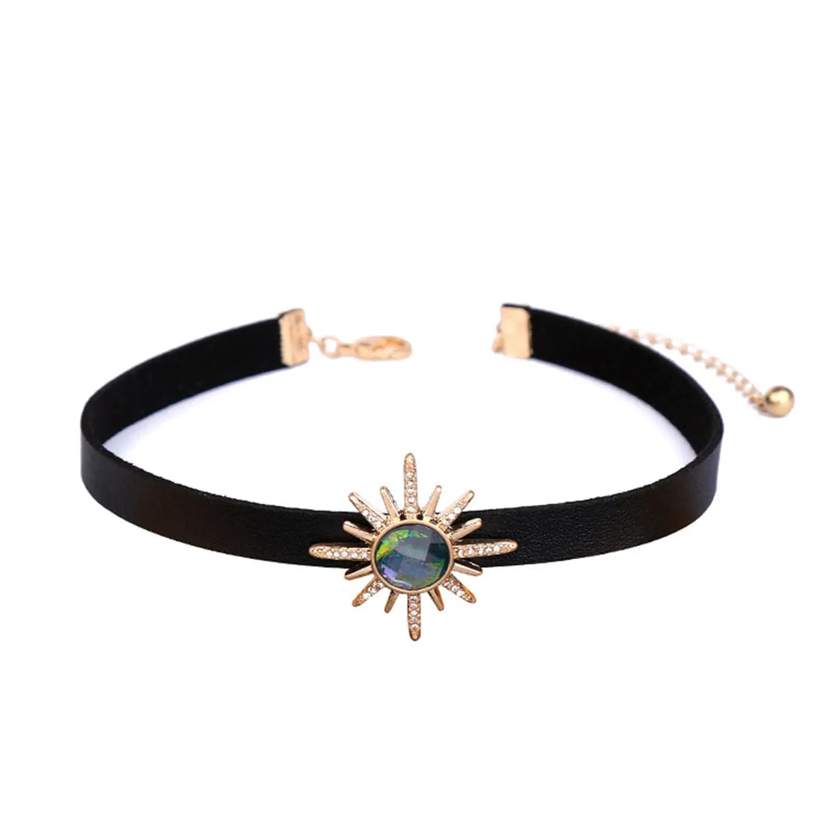 Crystal & Cubic Zirconia Sun Choker