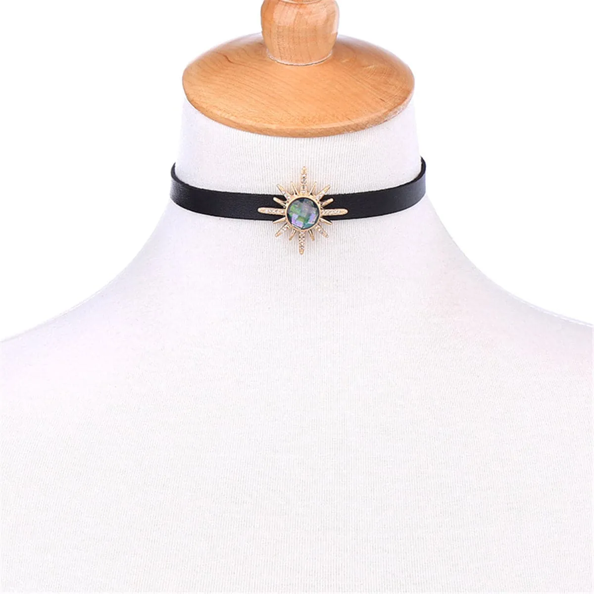 Crystal & Cubic Zirconia Sun Choker