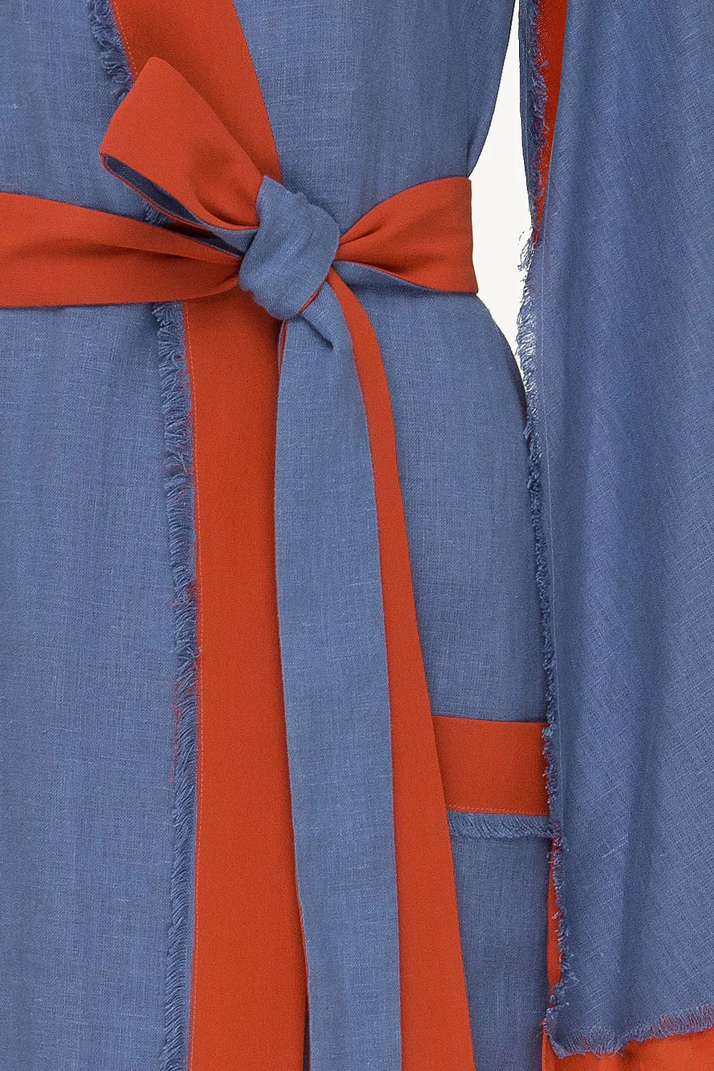 Desert Robe in Blue & Dark Amber