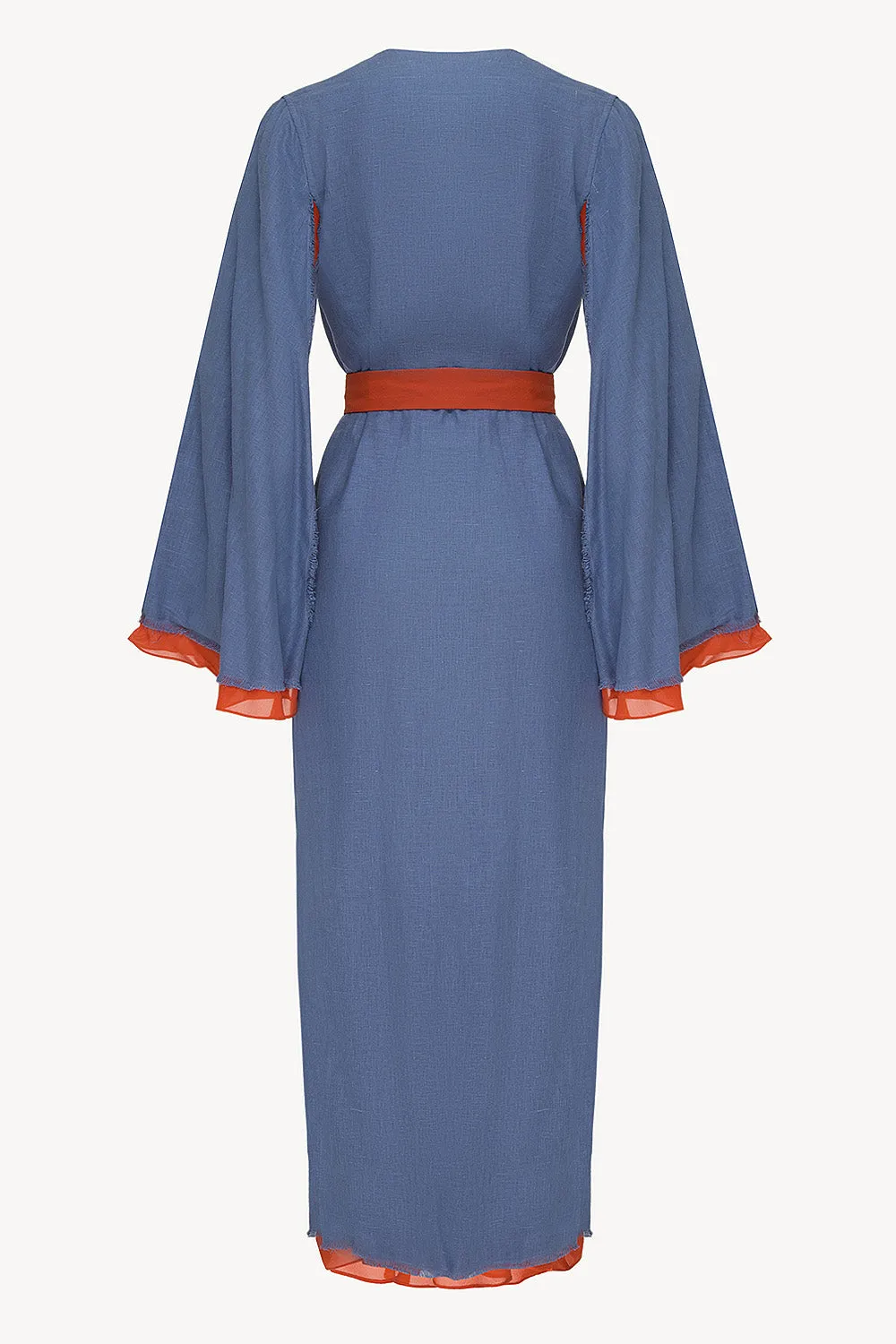 Desert Robe in Blue & Dark Amber