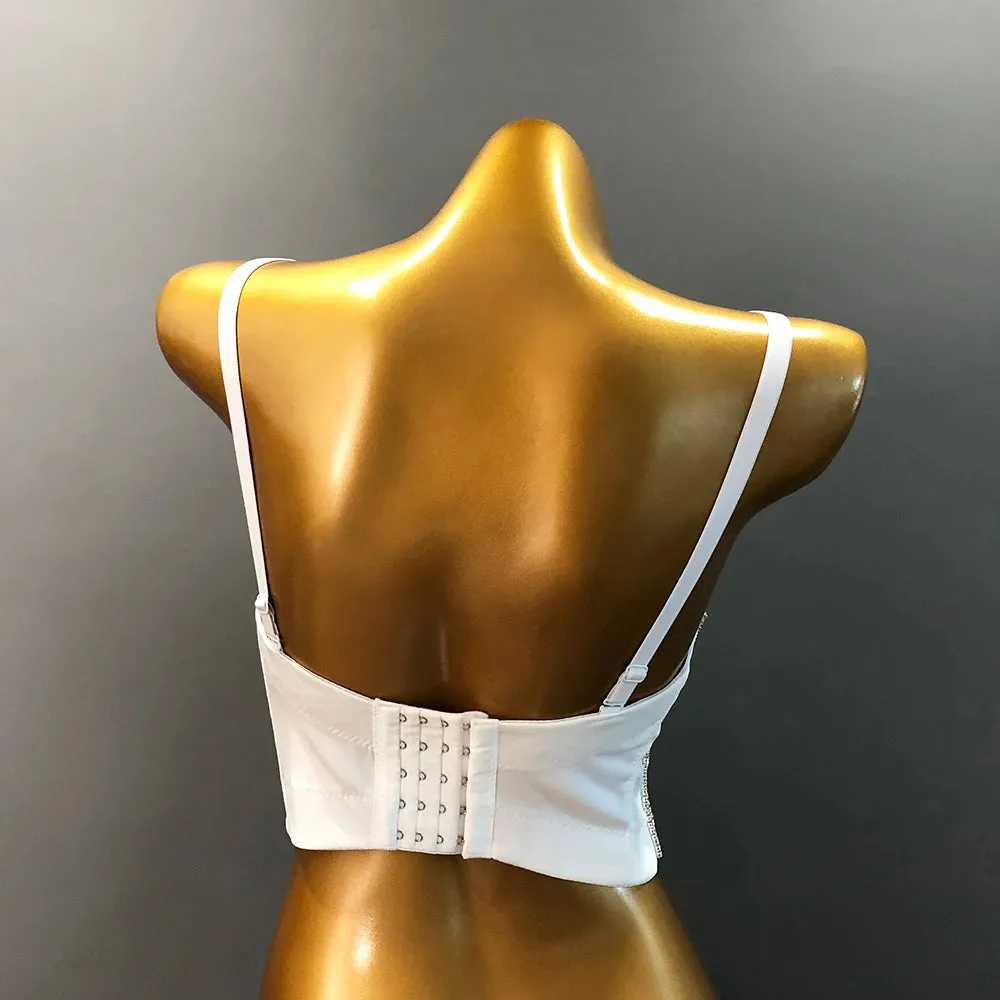 Diamante Embellished Corset Bustier