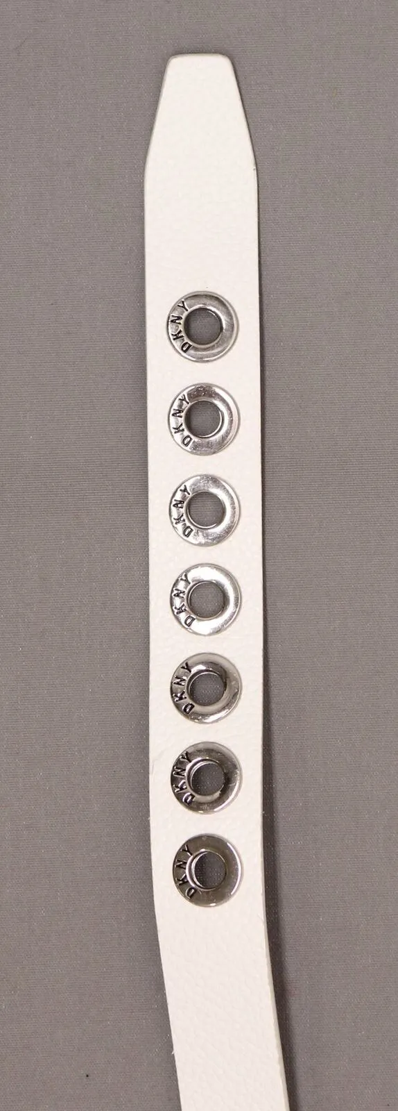 DKNY Women's Pebbled Faux Leather Grommet Belt