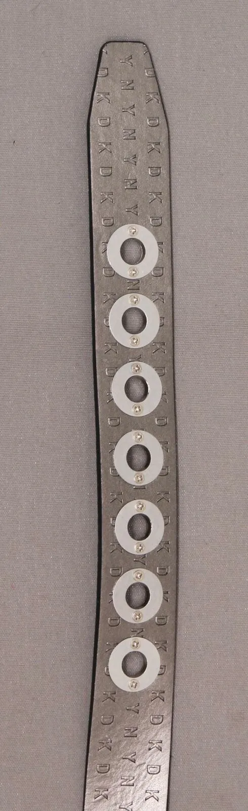 DKNY Women's Pebbled Faux Leather Grommet Belt