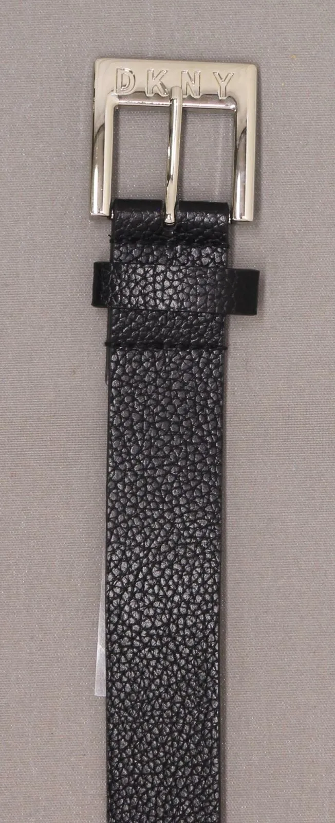 DKNY Women's Pebbled Faux Leather Grommet Belt