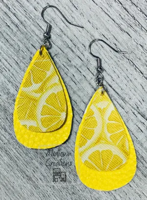 Double Layer Lemon Drop Earrings