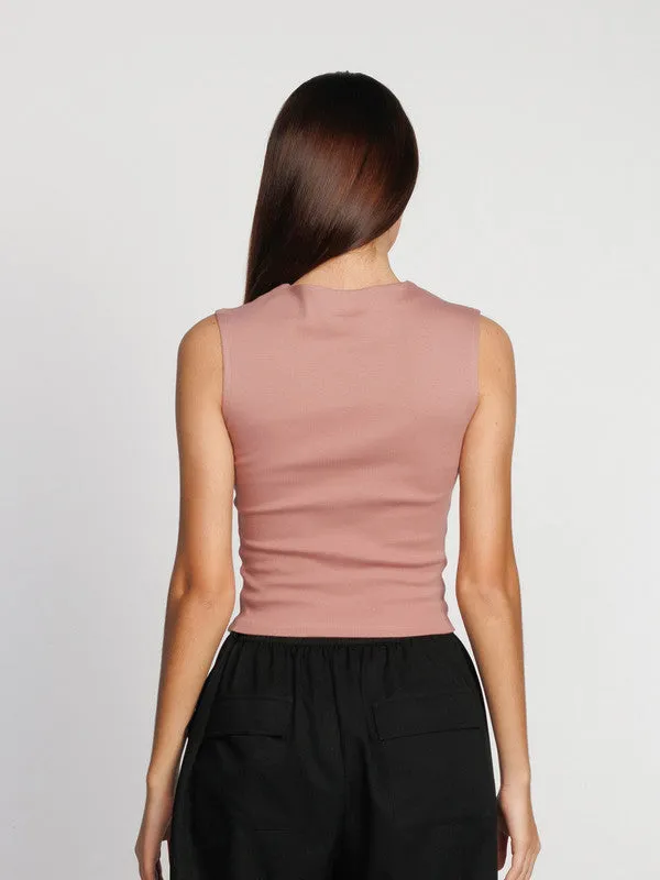 Dull Pink Solid Top