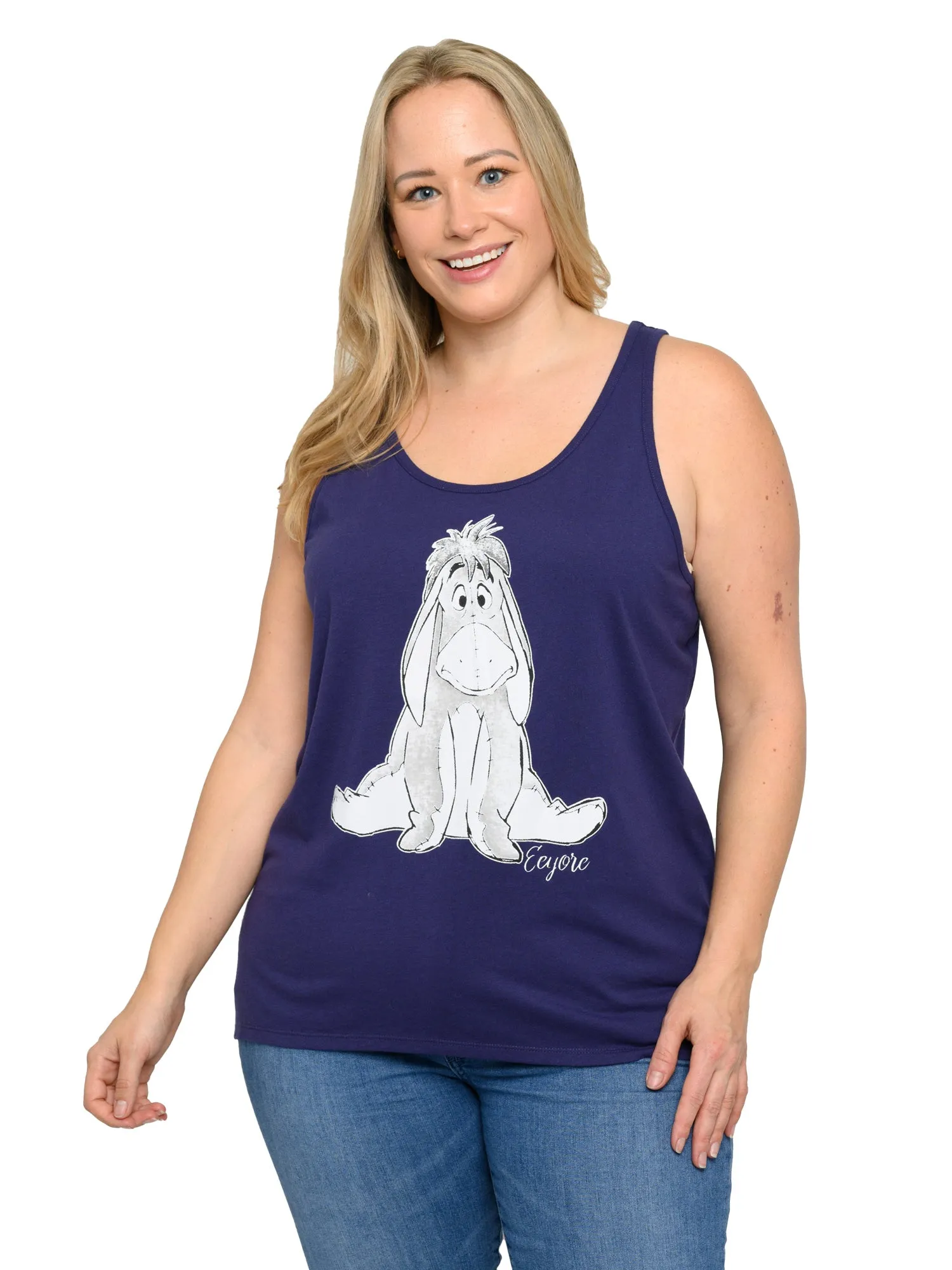 Eeyore Tank Top Shirt w/ Disney Lounge Pajama Pants Women's Plus Size Set
