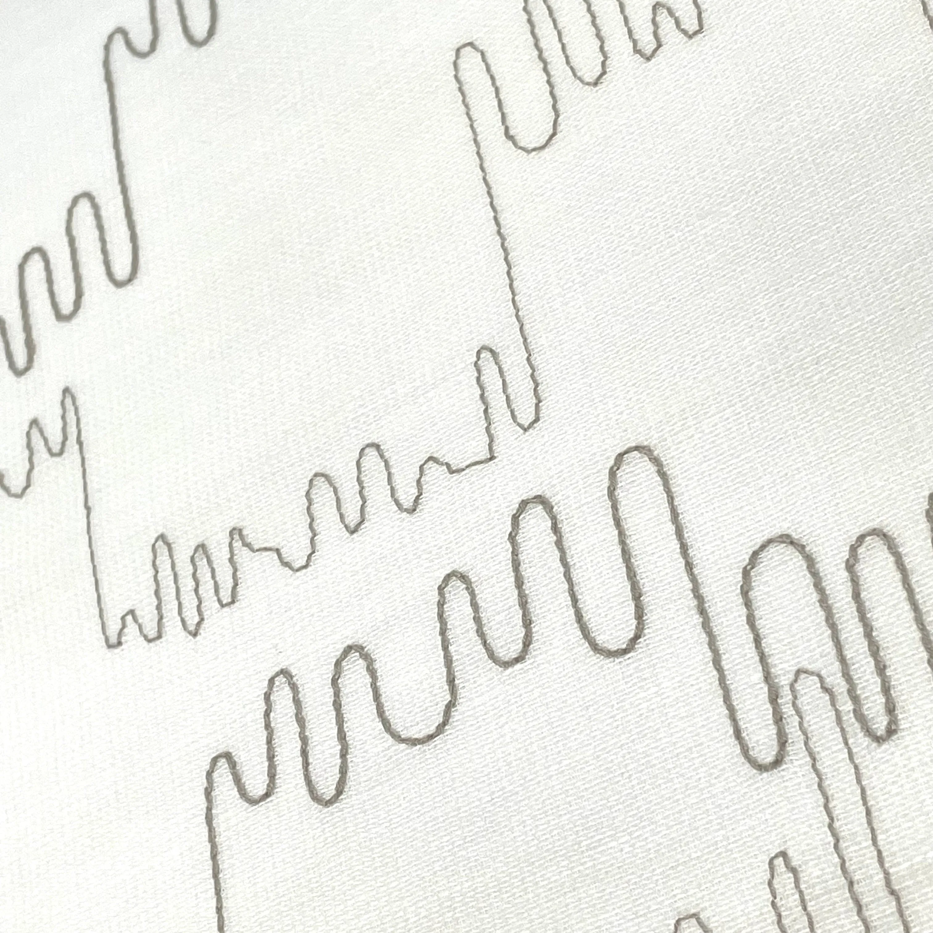 Embroidery Abstract Blend Linen Fabric By The Yard/CL1062