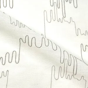 Embroidery Abstract Blend Linen Fabric By The Yard/CL1062