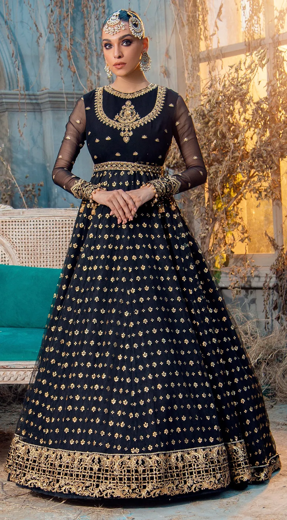 ESMERALDA VL 121-06 |  Anaya by Kiran Chaudhry Velour De Fete '21 | Unstitched Embroidered Velvet Suits