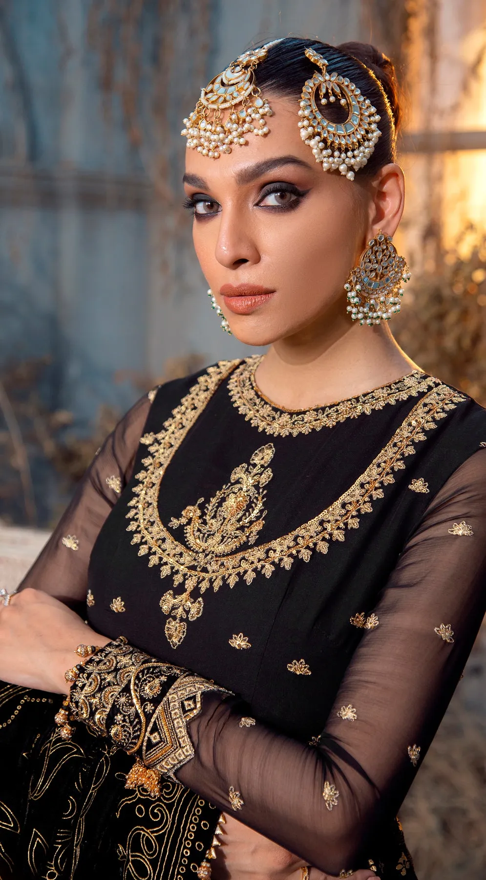 ESMERALDA VL 121-06 |  Anaya by Kiran Chaudhry Velour De Fete '21 | Unstitched Embroidered Velvet Suits