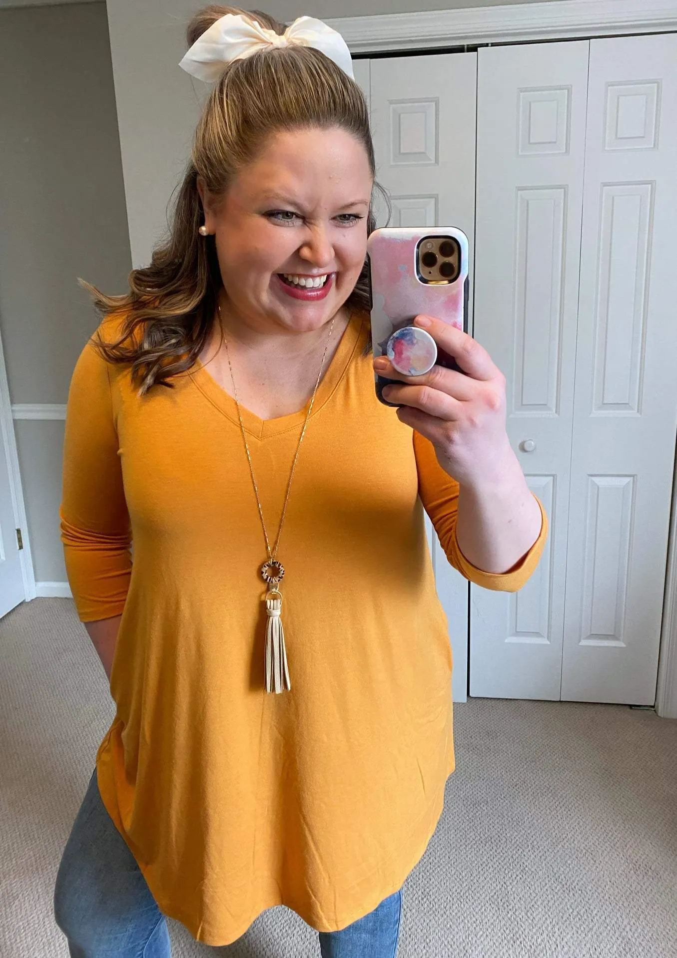 Faux Leather Tassel Necklace -- 5 Colors!