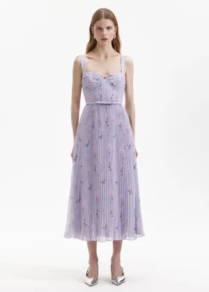 Floral Chiffon Dress (Lilac)