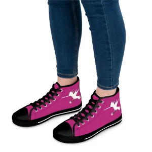 Fusia Wizard Wand Women's High Top Sneakers