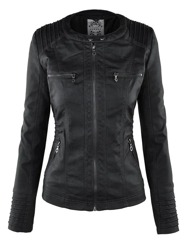 Gemma Vegan Leather Jacket