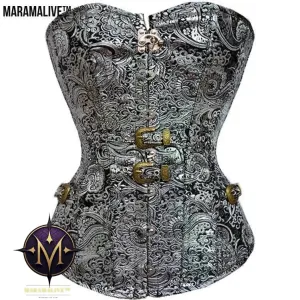 Gothic Steampunk Court Corset - Victorian Industrial style Bustier