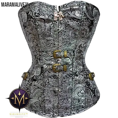 Gothic Steampunk Court Corset - Victorian Industrial style Bustier