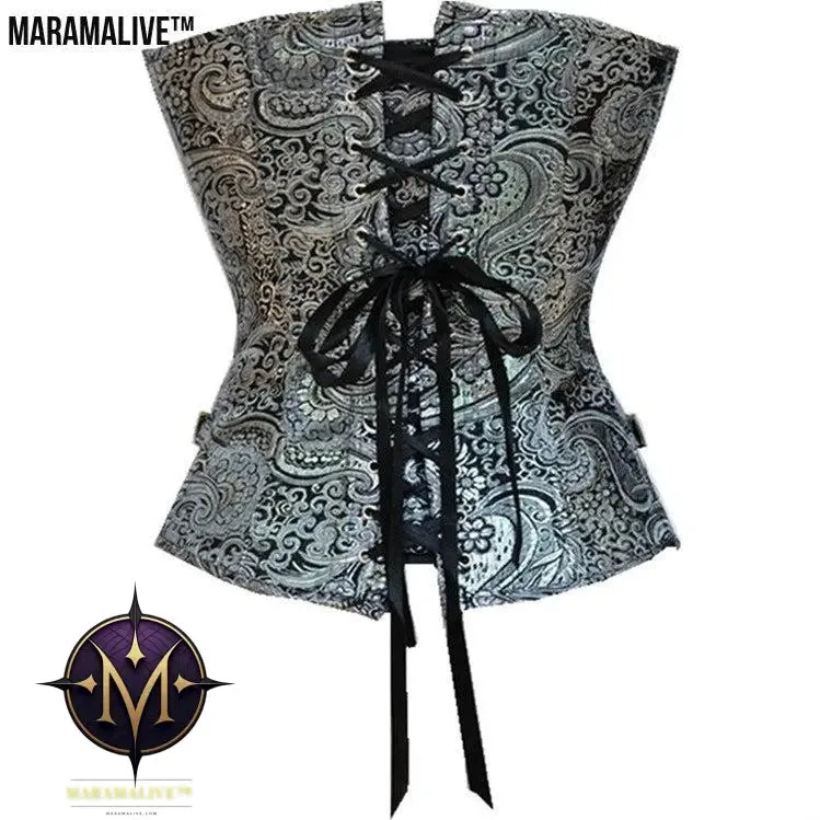 Gothic Steampunk Court Corset - Victorian Industrial style Bustier