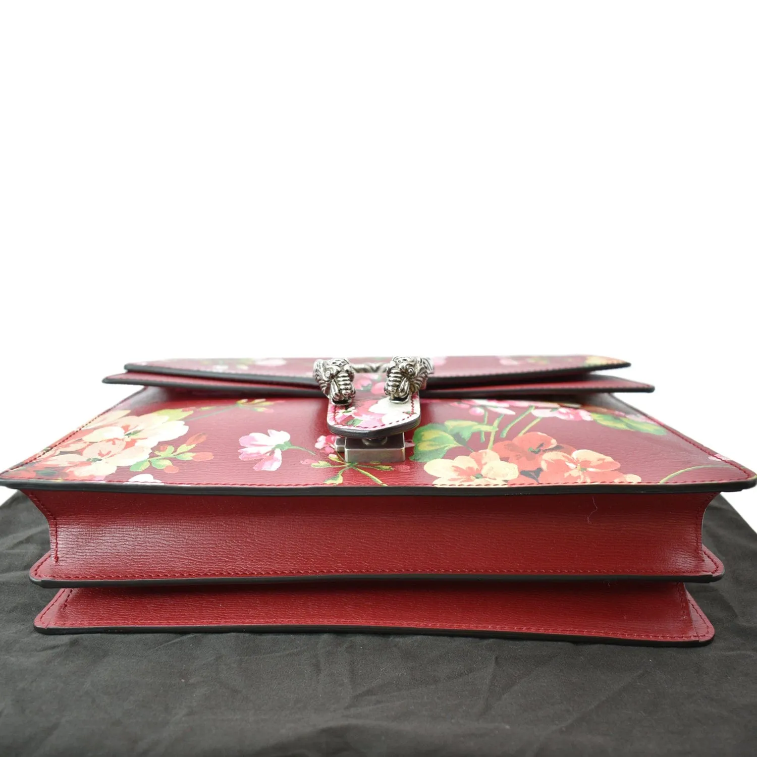 GUCCI Dionysus Floral Blooms Leather Shoulder Bag Red 400235