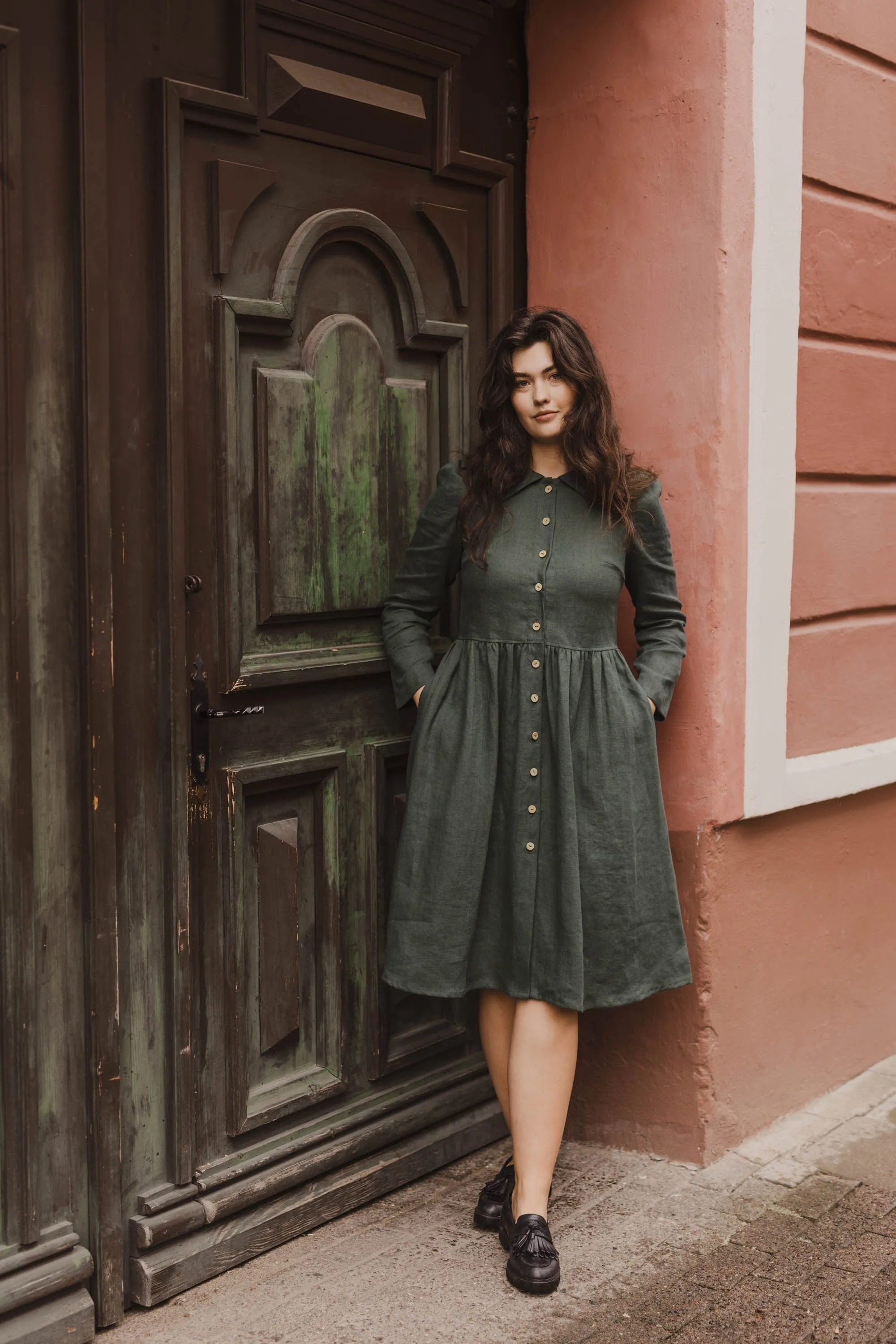 Guze Mama Women's Linen Dress | Multiple Colours