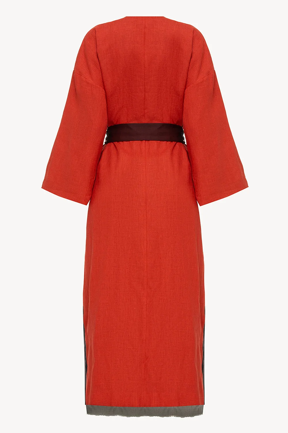 Halos Robe in Burnt Orange