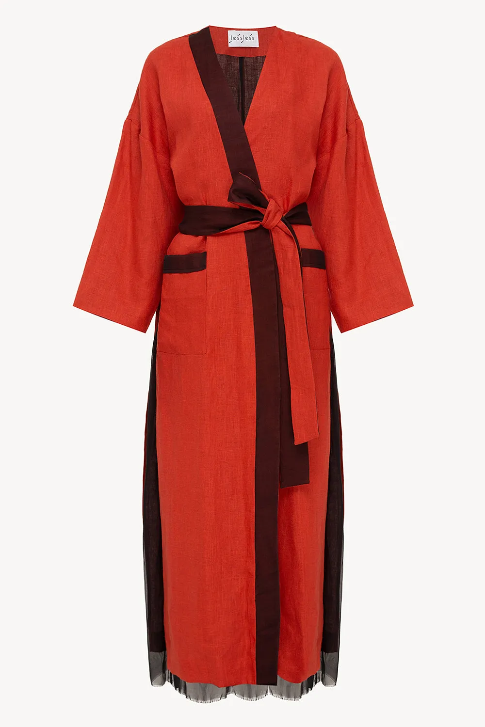 Halos Robe in Burnt Orange