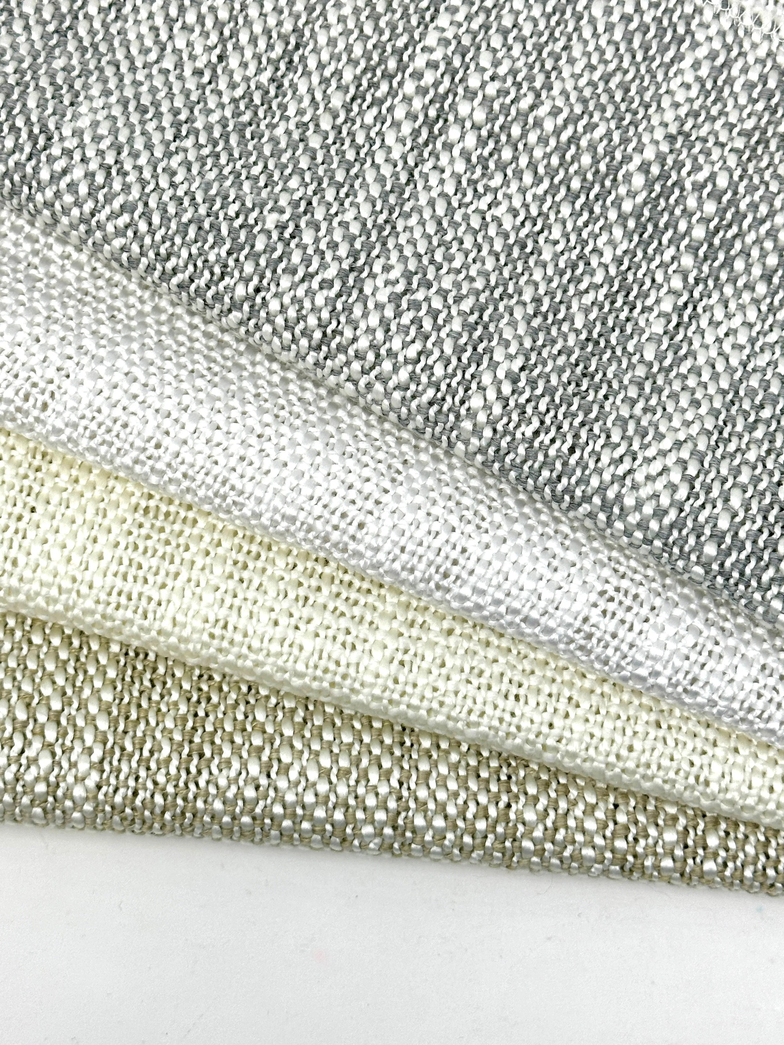 Havarti Faux Linen Sheer Fabric By The Yard/CL1030