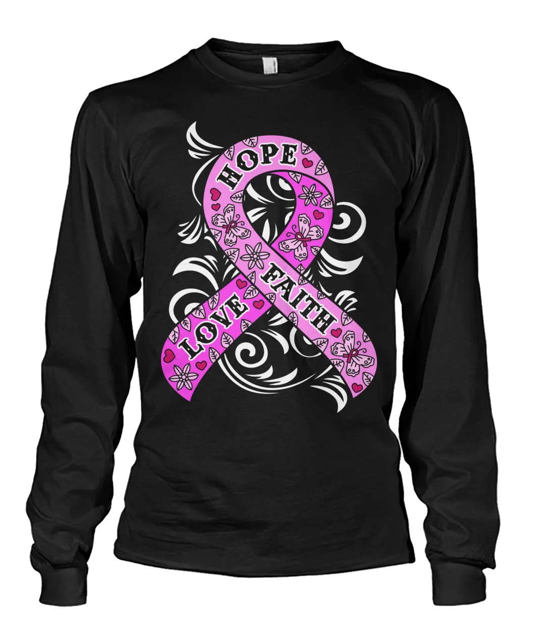 Hope Love Faith Shirts and Long Sleeves