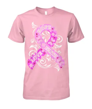 Hope Love Faith Shirts and Long Sleeves