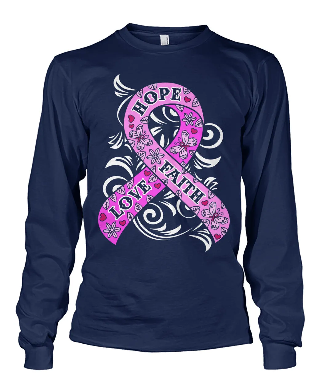 Hope Love Faith Shirts and Long Sleeves