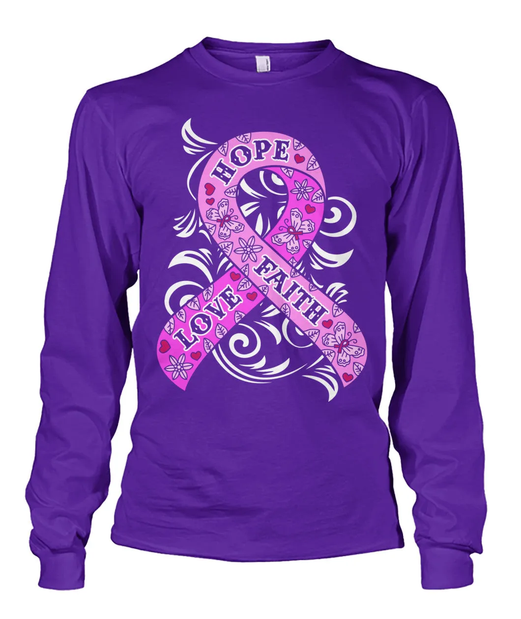 Hope Love Faith Shirts and Long Sleeves