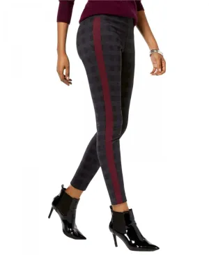 HUE Women's Menswear Plaid Tuxedo Leggings. U19948