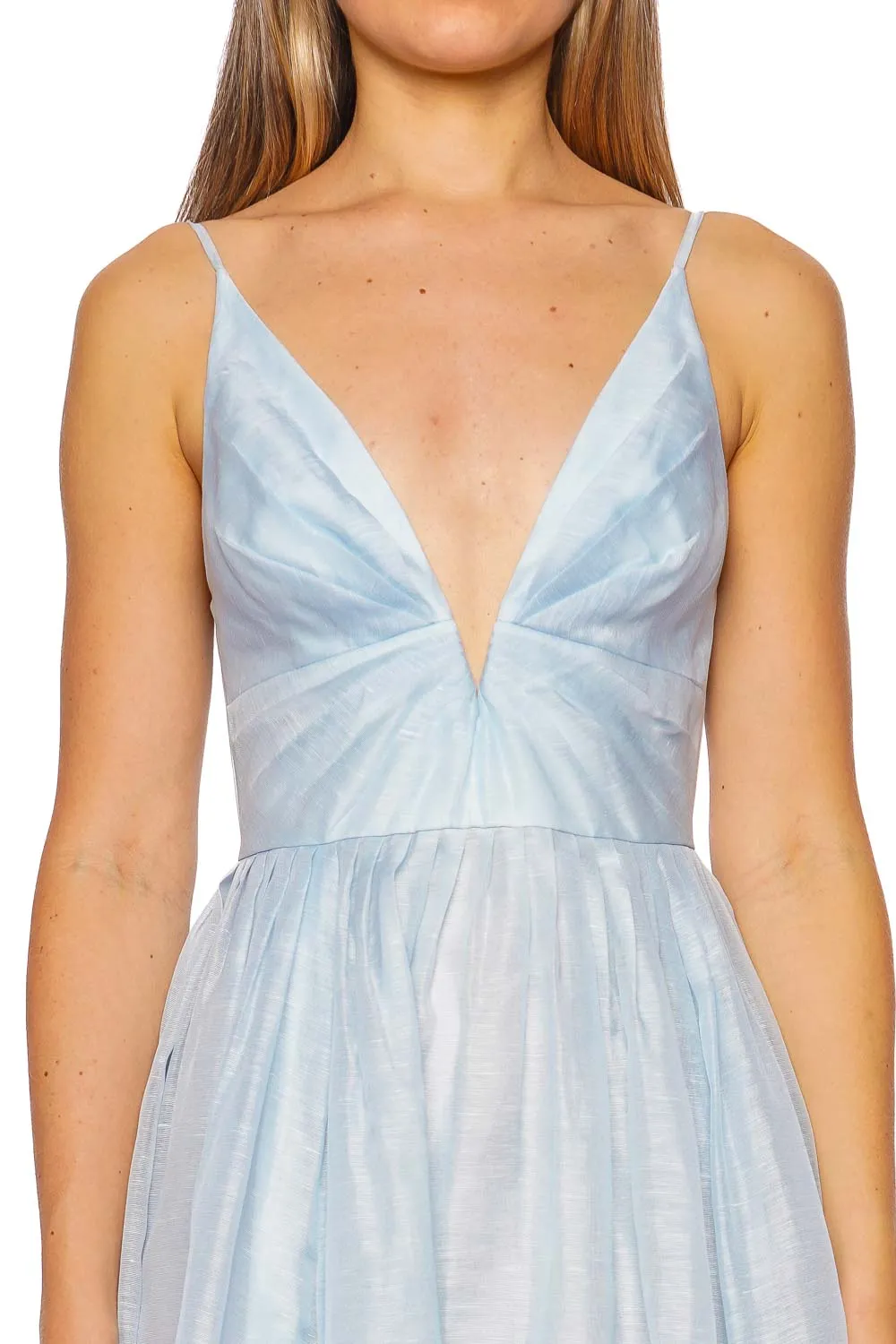 Illuminate Mint V Neck Midi Dress