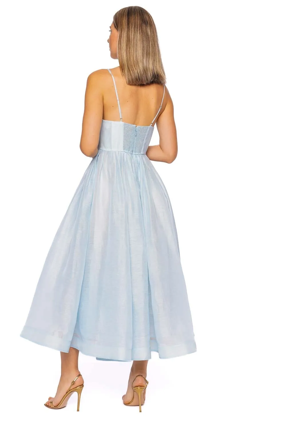 Illuminate Mint V Neck Midi Dress