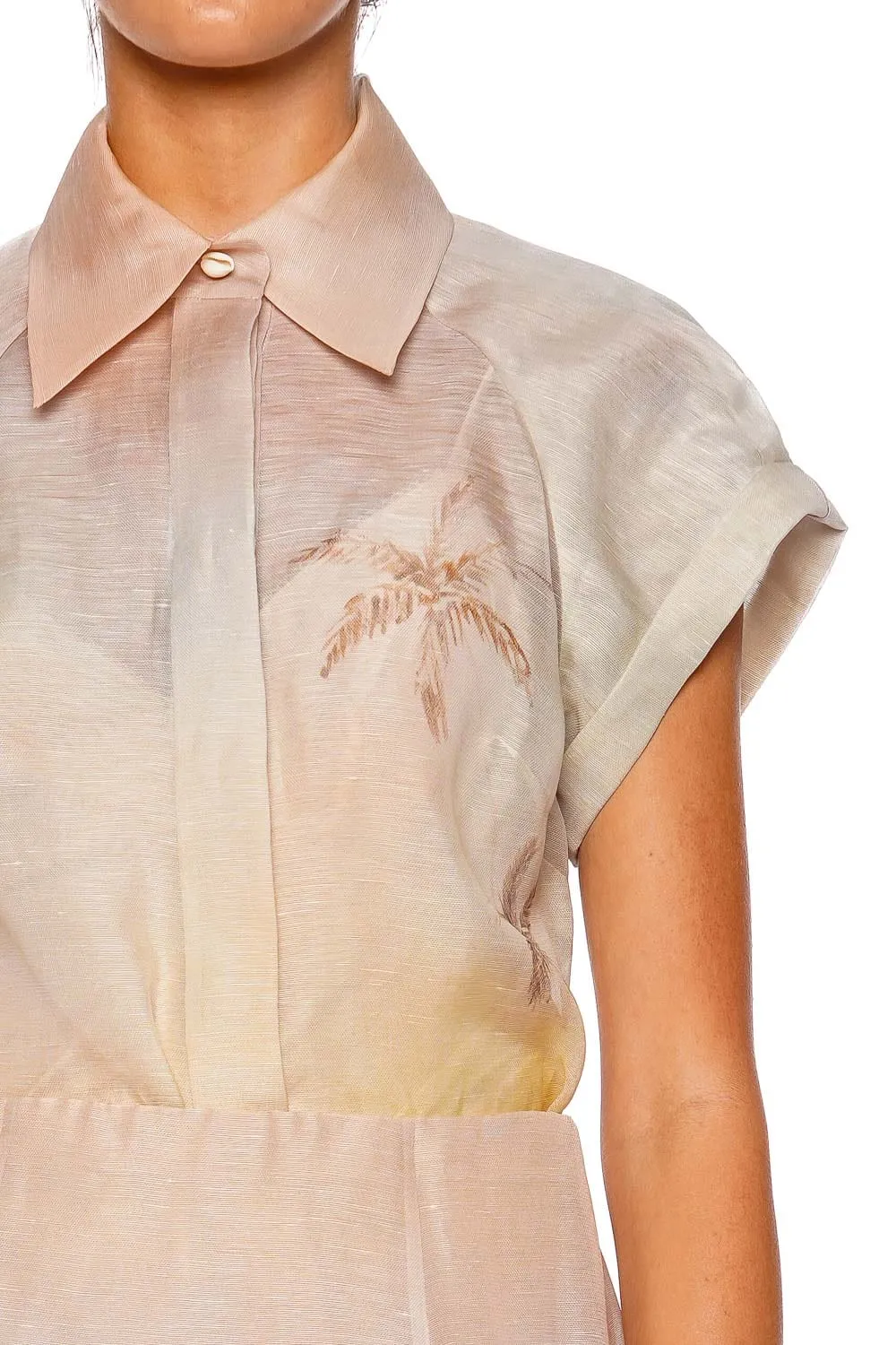 Illuminate Seascape Fitted Blouse