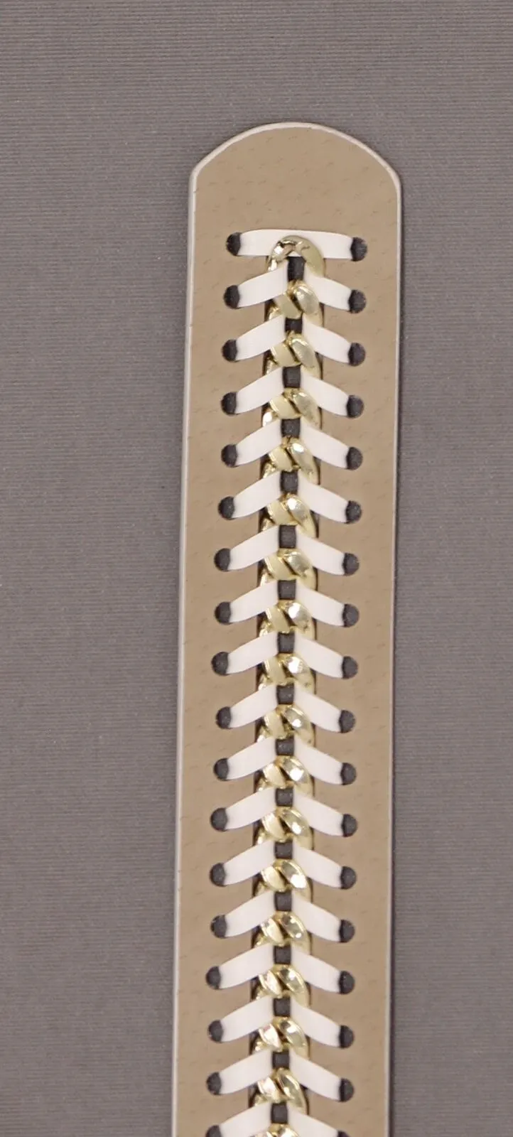INC International Concepts Women's Chain Link Faux Leather Belt
