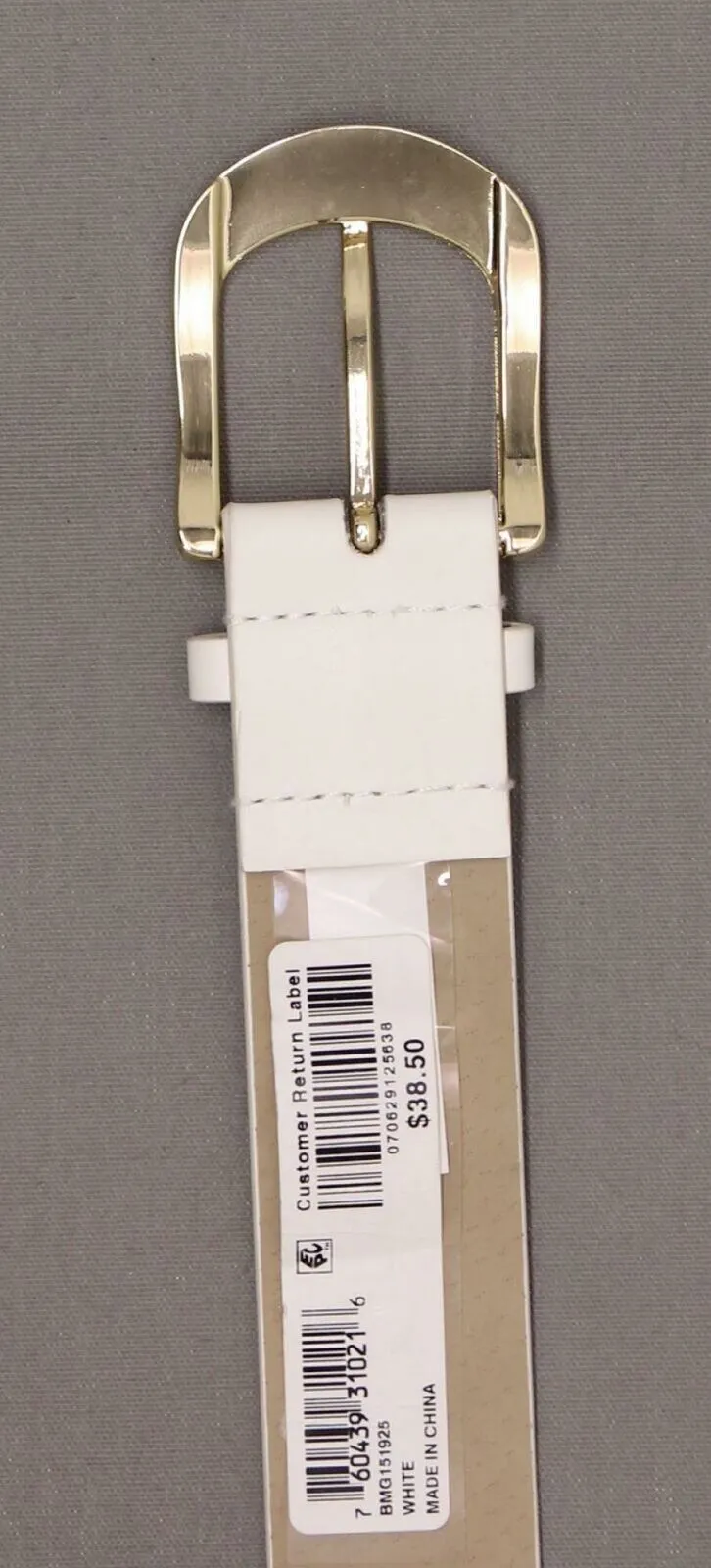 INC International Concepts Women's Chain Link Faux Leather Belt