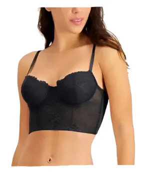 I.n.c. International Concepts Women's Lace Bustier Lingerie, Black, Medium
