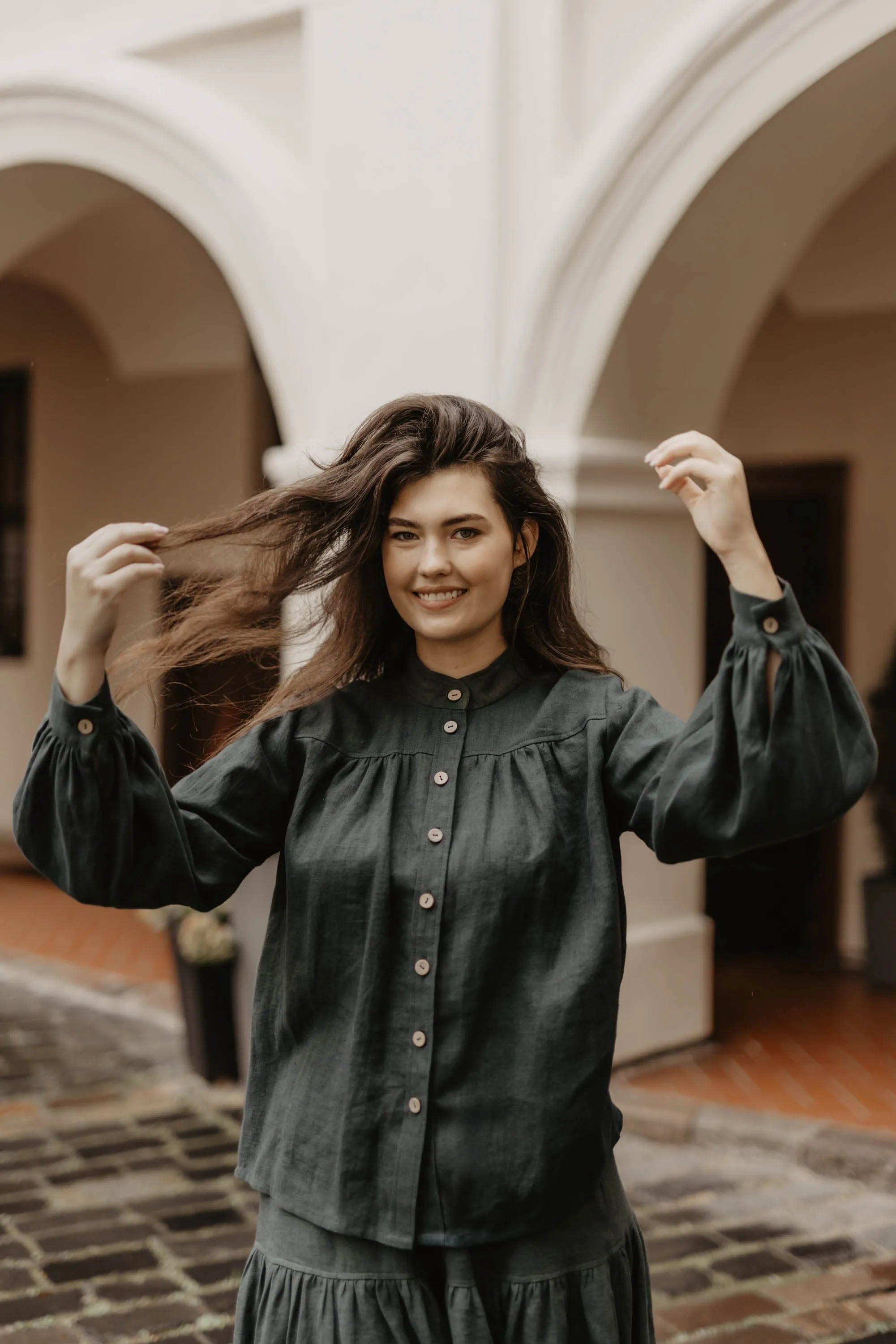 Indraja Women's Linen Shirt | Multiple Colours