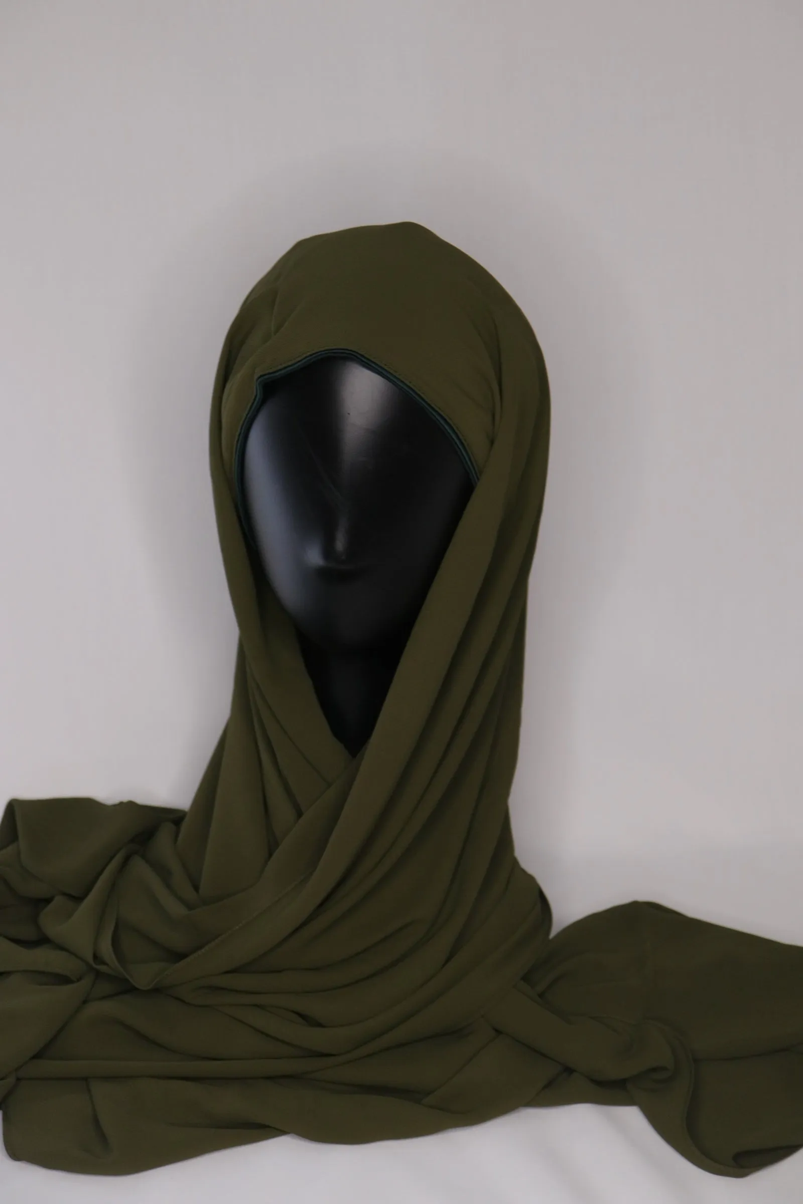 Instant Chiffon Hijab - Olive