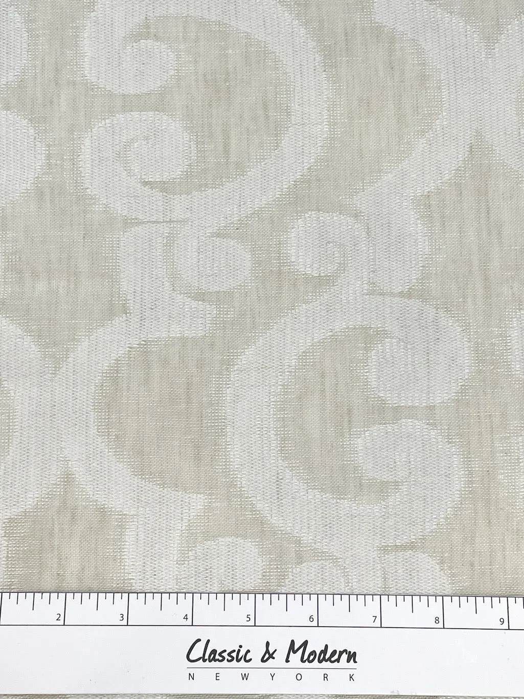 Irregular Geometric Blend Linen Sheer Fabric By The Yard/CL1130