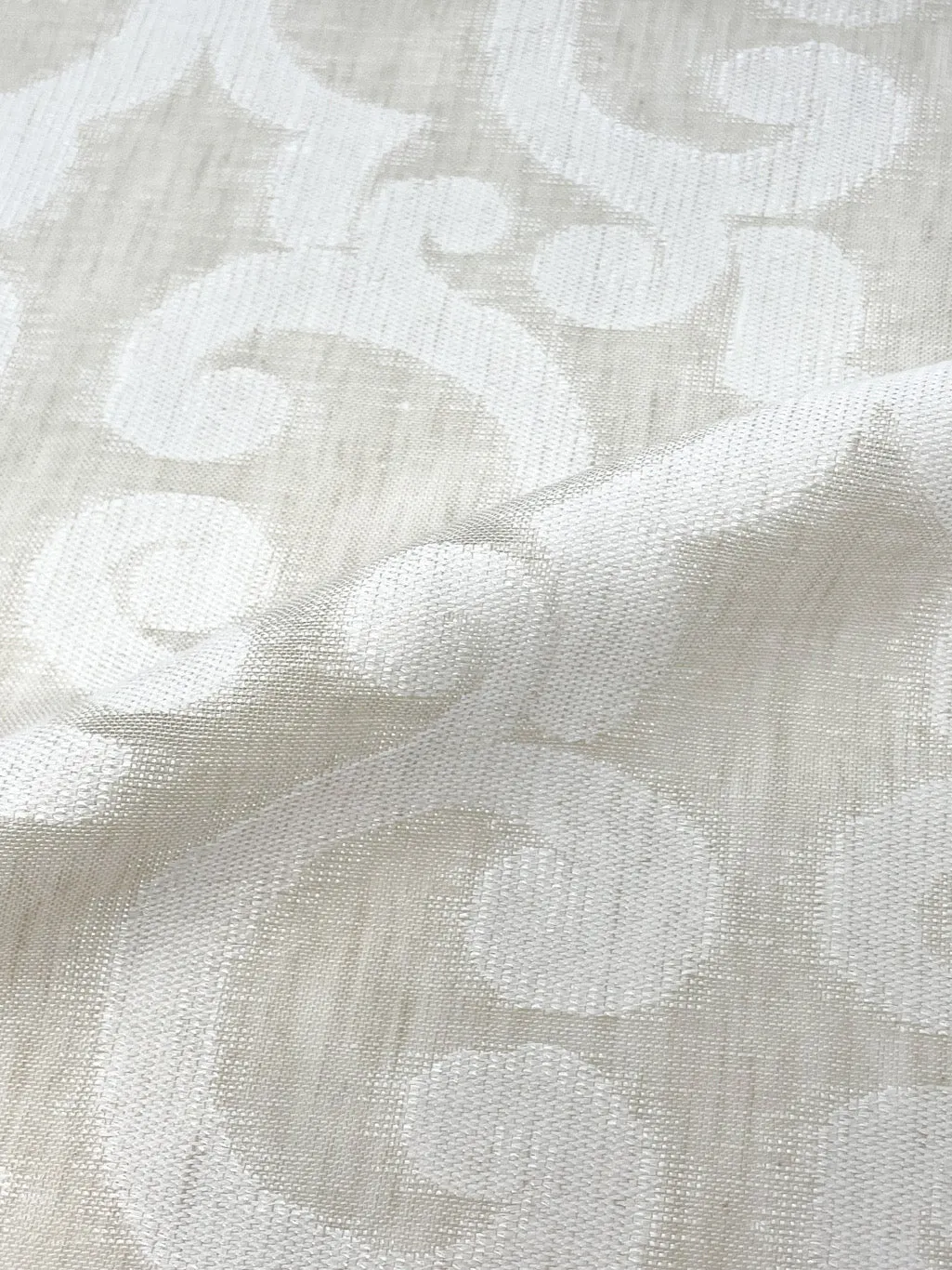 Irregular Geometric Blend Linen Sheer Fabric By The Yard/CL1130