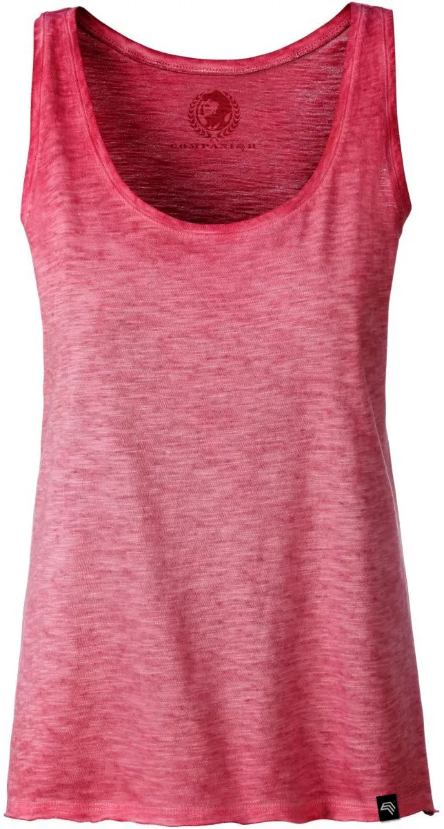 JAN 8017 ― Damen Bio-Baumwolle Flammgarn Tank Top - Chili Rot