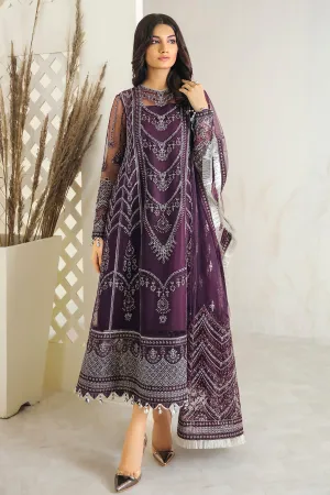 Jazmin Embroidered Chiffon 2022 | FUSION OF DELUXE | PURPLE MELODY