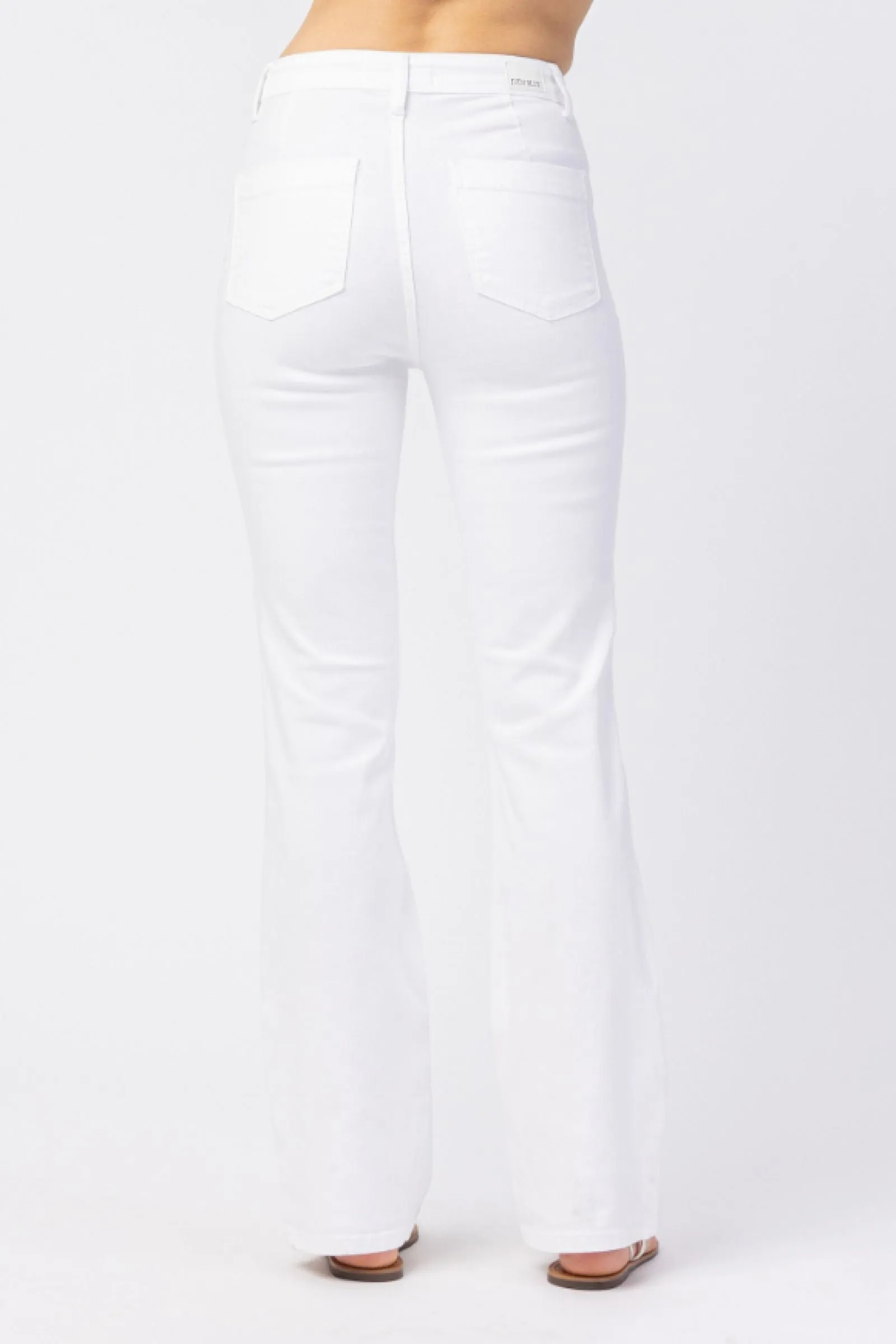 Judy Blue White HI-Waist Boot Cut Jeans