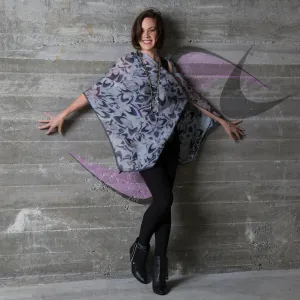 Kaleidoscope Silk Chiffon Scarf Wrap