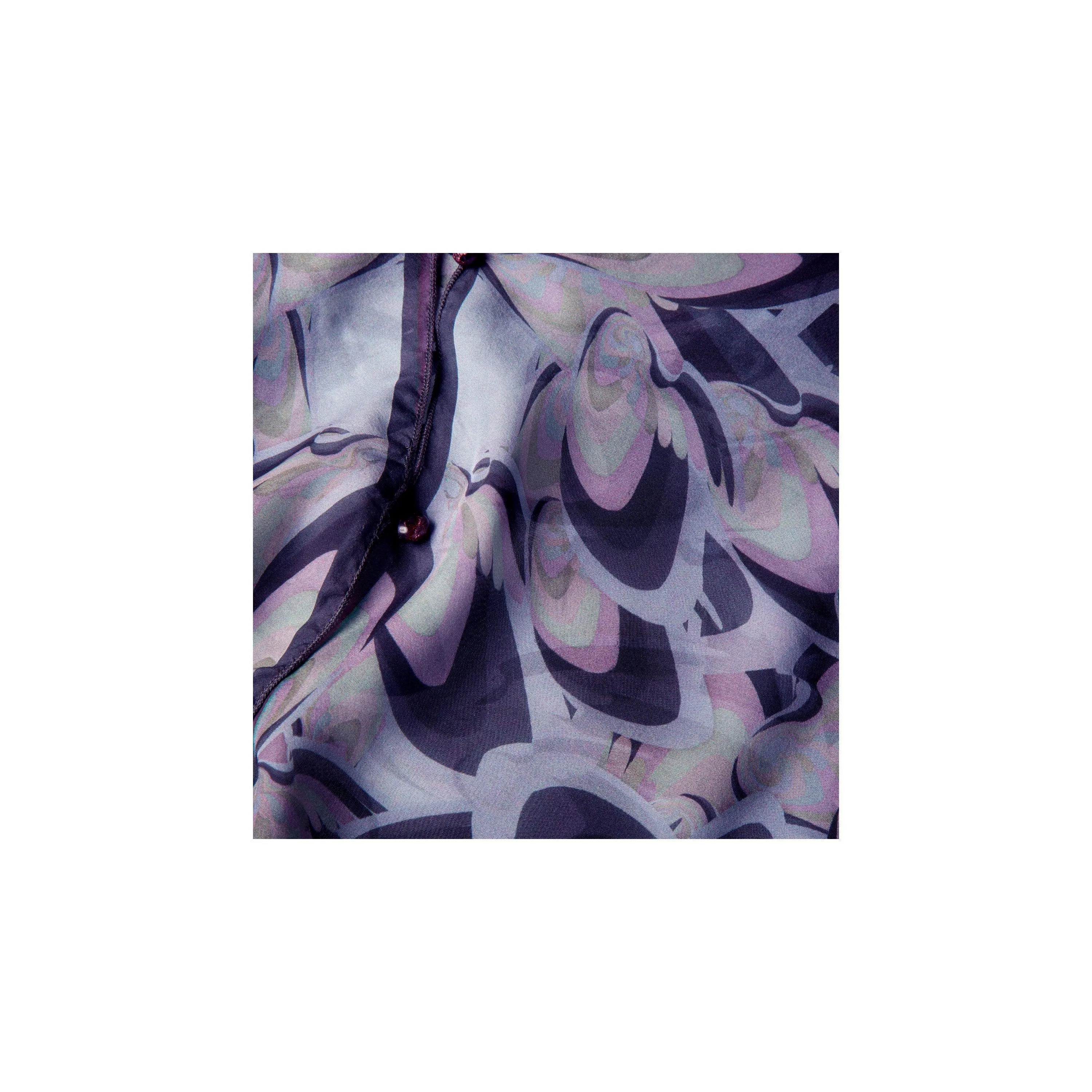Kaleidoscope Silk Chiffon Scarf Wrap