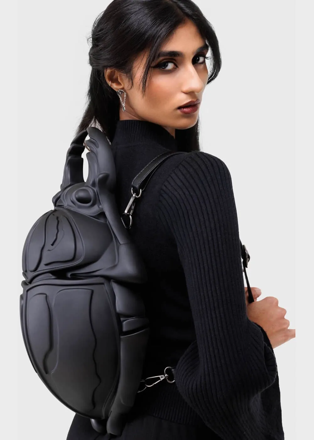 Killstar Amulet Beetle Backpack Black